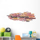 Human Resources word cloud concept. Vector illustration Wall Mural