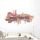 Human Resources wordcloud Wall Decal
