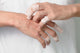 Itching caused by allergies, skin women. Wall Mural