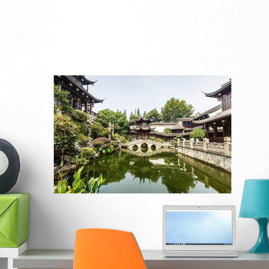 China traditional garden scene ,in Hangzhou Wall Decal