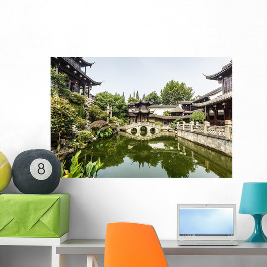China traditional garden scene ,in Hangzhou Wall Decal