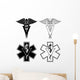 Veterinarian Medical Symbols Wall Decal Sticker Set Wall Decal