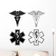 Veterinarian Medical Symbols Wall Decal Sticker Set Wall Decal