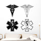 Veterinarian Medical Symbols Wall Decal Sticker Set Wall Decal