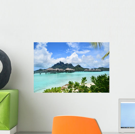 Overwater Bungalow Bora Bora Wall Decal