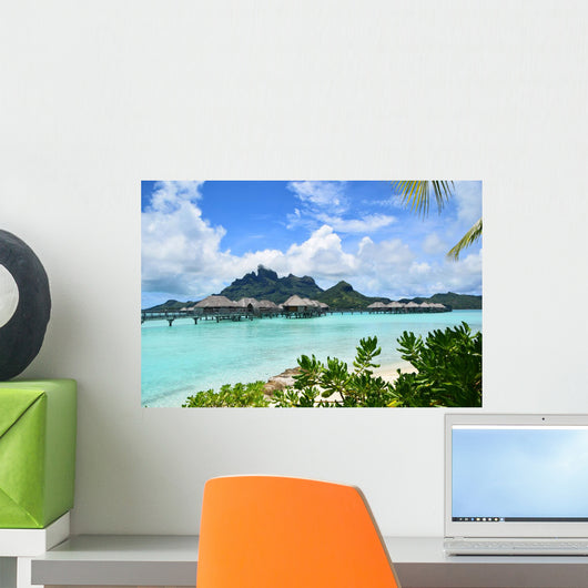 Overwater Bungalow Bora Bora Wall Decal