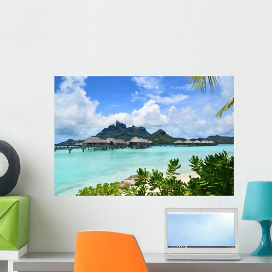 Overwater Bungalow Bora Bora Wall Decal