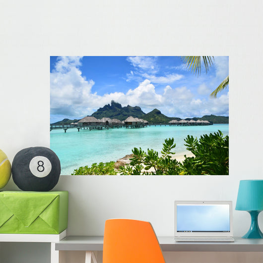 Overwater Bungalow Bora Bora Wall Decal