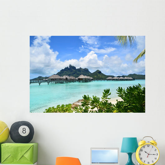 Overwater Bungalow Bora Bora Wall Decal
