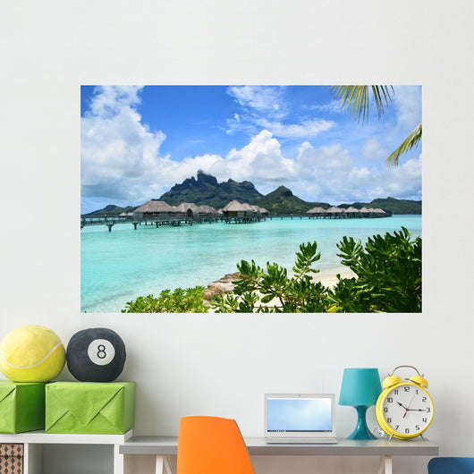 Overwater Bungalow Bora Bora Wall Decal