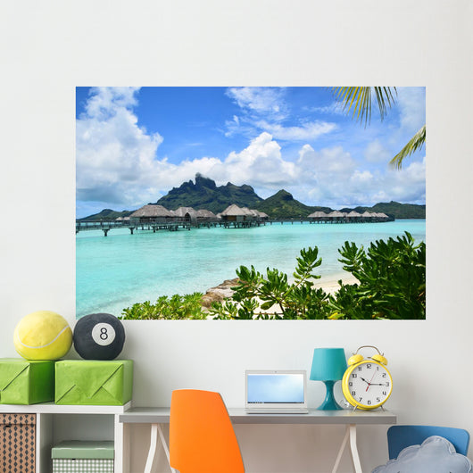 Overwater Bungalow Bora Bora Wall Decal