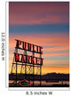 Pike Place Market neon sign in Seattle, Washington Wall Decal