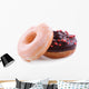 Delicious donuts with glaze isolated on white Wall Decal