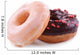 Delicious donuts with glaze isolated on white Wall Decal