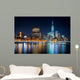 Night Lower Manhattan Wall Decal