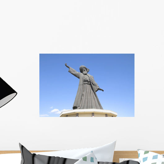 Statue Famous Mevlana Rumi Wall Decal