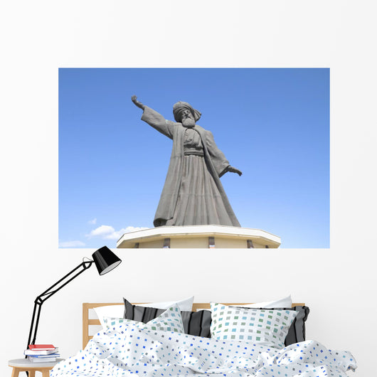 Statue Famous Mevlana Rumi Wall Decal