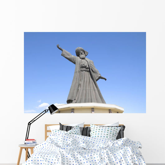 Statue Famous Mevlana Rumi Wall Decal