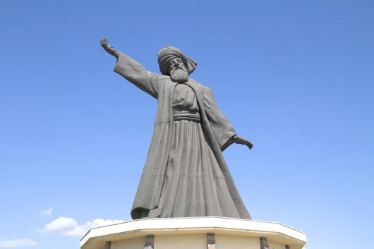 Statue Famous Mevlana Rumi Wall Decal