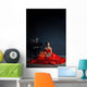 Lady in red Wall Decal