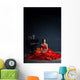 Lady in red Wall Decal