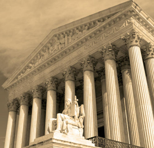 Sepia Supreme Court Building Washington DC Wall Decal