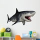 Megalodon dinosaur - 3D render Wall Decal