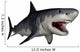 Megalodon dinosaur - 3D render Wall Decal
