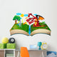 Book about Knight and Wall Decal