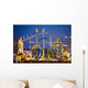 Achterbahn auf dem Oktoberfest in M&uuml;nchen Wall Decal