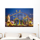 Achterbahn auf dem Oktoberfest in M&uuml;nchen Wall Decal