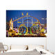 Achterbahn auf dem Oktoberfest in M&uuml;nchen Wall Decal