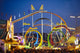 Achterbahn auf dem Oktoberfest in M&uuml;nchen Wall Decal