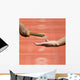 Relay-athletes Hands Sending Action Wall Decal