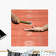 Relay-athletes Hands Sending Action Wall Decal