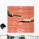 Relay-athletes Hands Sending Action Wall Decal