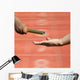 Relay-athletes Hands Sending Action Wall Decal