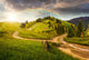 Cross Road Hillside Meadow Wall Decal