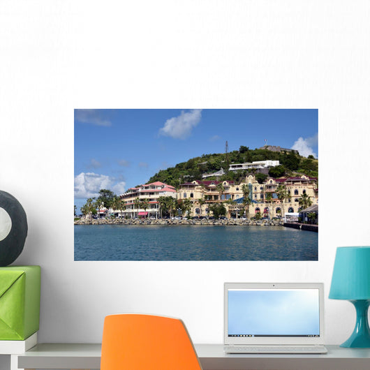 Waterfront Marigot St Martin Wall Decal