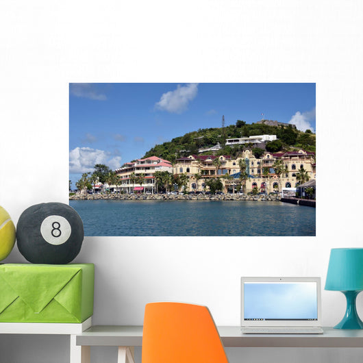 Waterfront Marigot St Martin Wall Decal