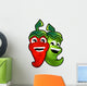 red and green chili Wall Decal