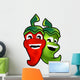 red and green chili Wall Decal