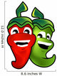 red and green chili Wall Decal
