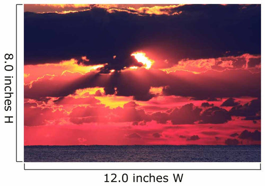 Rosso di sera, tramonto Romano Wall Decal