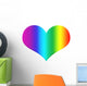 Rainbow Heart Wall Decal