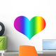 Rainbow Heart Wall Decal