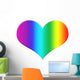 Rainbow Heart Wall Decal