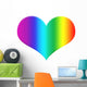 Rainbow Heart Wall Decal