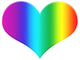 Rainbow Heart Wall Decal