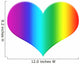 Rainbow Heart Wall Decal